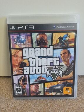 Sony PS3 Grand Theft Auto V Cover Art - Multicolor